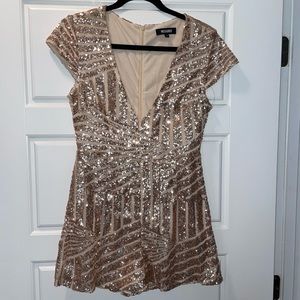 Misguided Glitter Romper